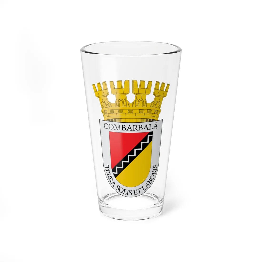 Escudo de Combarbalá (Chile) (Coat of Arms) Pint Glass 16oz 16oz - Go Mug Yourself