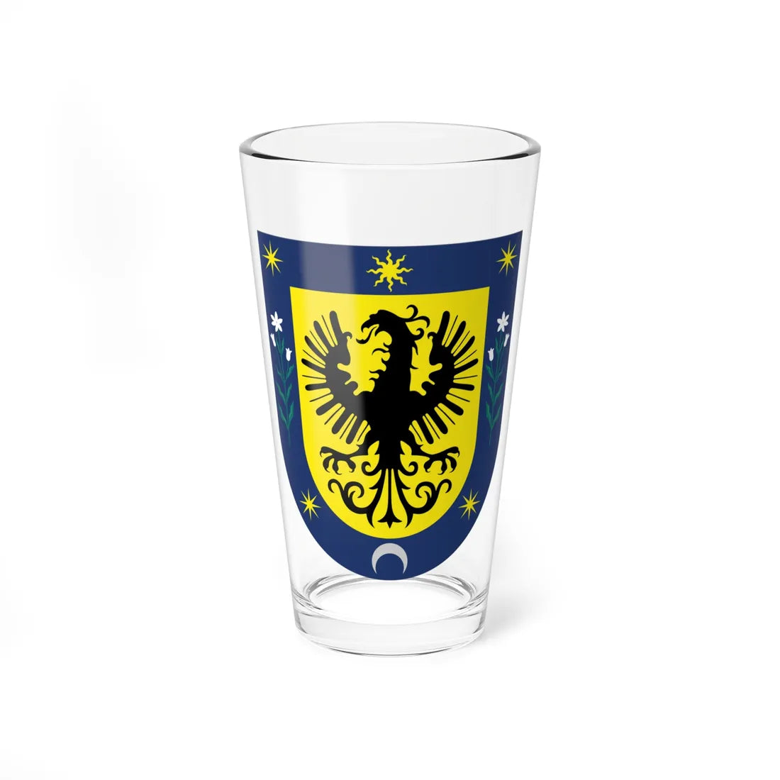 Escudo de Concepción Chile (Chile) (Coat of Arms) Pint Glass 16oz 16oz - Go Mug Yourself