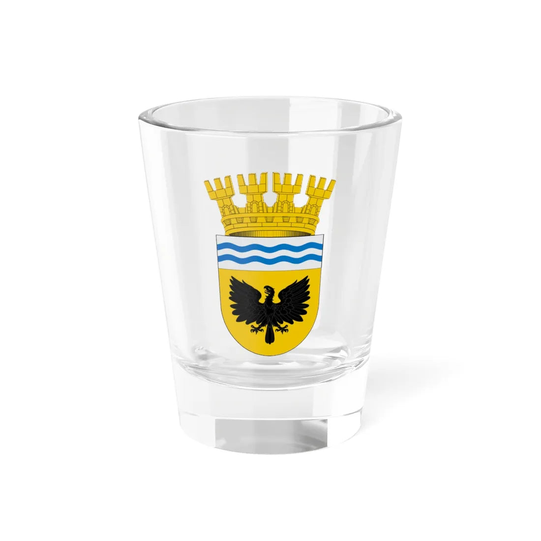 Escudo de Contulmo (Chile) (Coat of Arms) Shot Glass 1.5oz 1.5oz - Go Mug Yourself