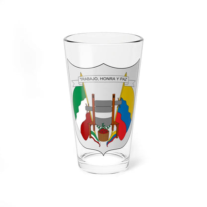 Escudo de Convención Norte de Santander (Colombia) (Coat of Arms) Pint Glass 16oz 16oz - Go Mug Yourself