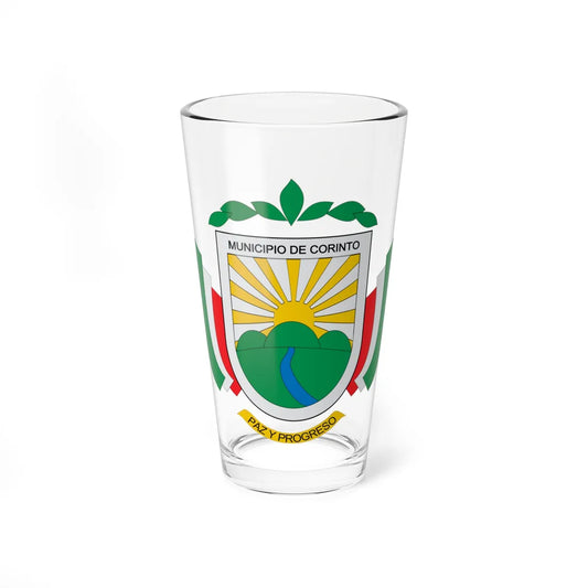 Escudo de Corinto Cauca (Colombia) (Coat of Arms) Pint Glass 16oz 16oz - Go Mug Yourself