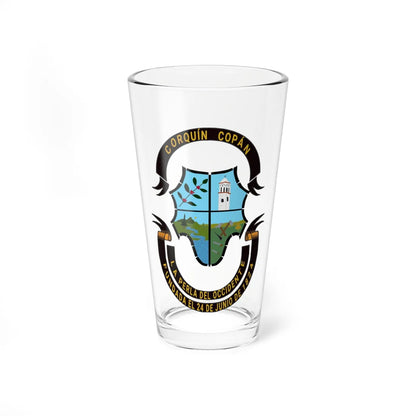 Escudo de Corquín (Honduras) (Coat of Arms) Pint Glass 16oz 16oz - Go Mug Yourself