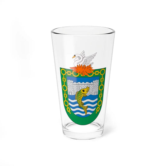 Escudo de Corral (Chile) (Coat of Arms) Pint Glass 16oz 16oz - Go Mug Yourself