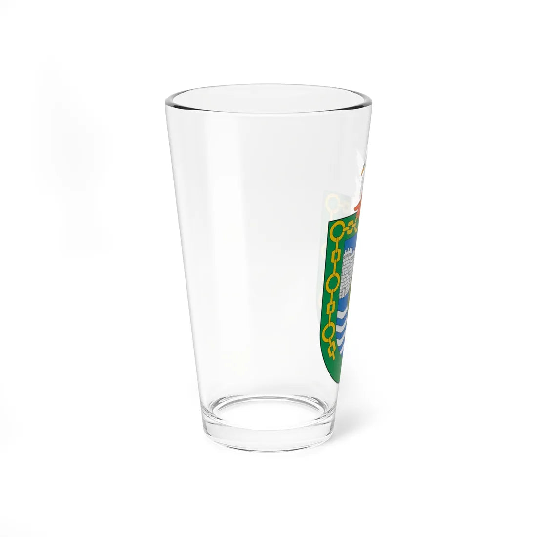 Escudo de Corral (Chile) (Coat of Arms) Pint Glass 16oz - Go Mug Yourself