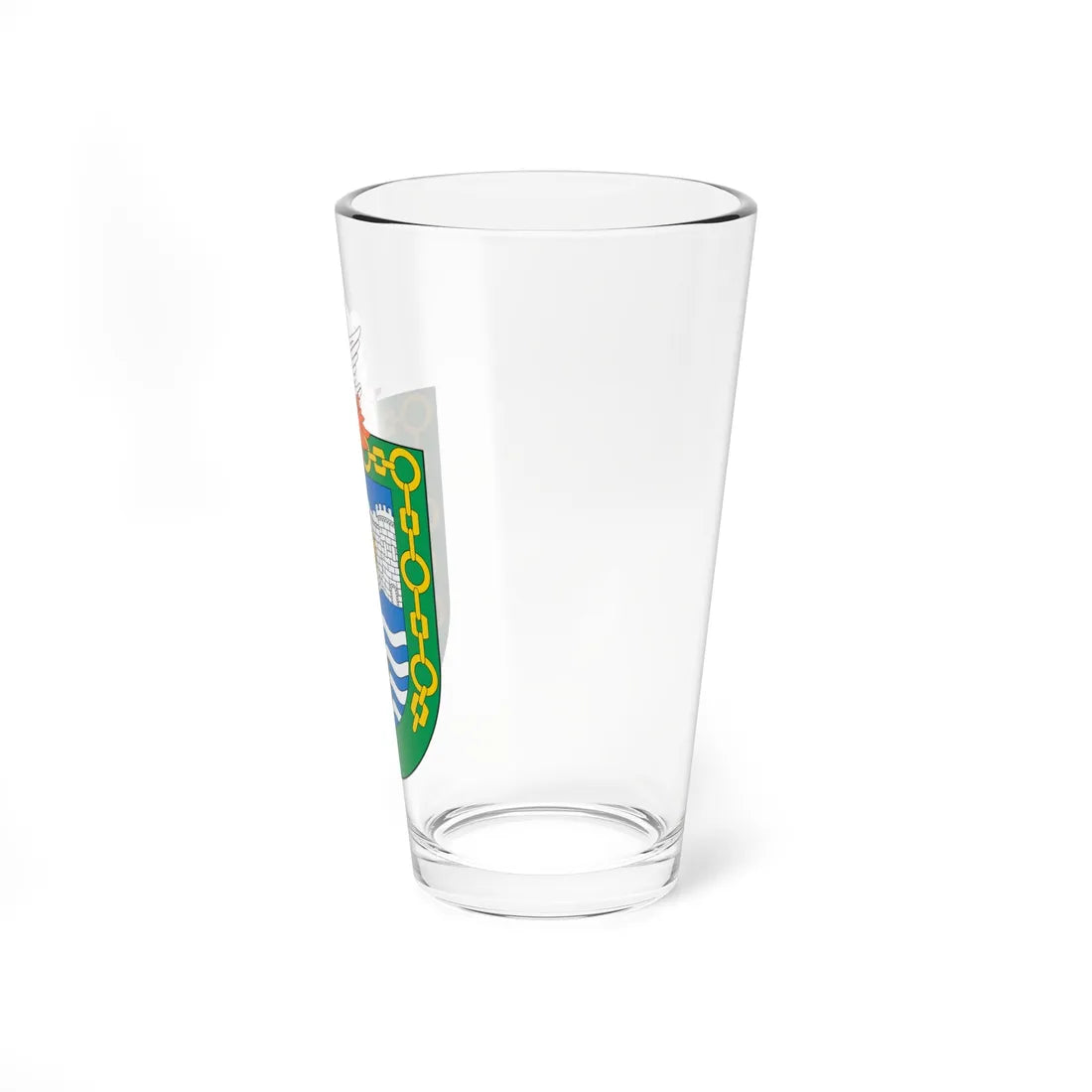 Escudo de Corral (Chile) (Coat of Arms) Pint Glass 16oz - Go Mug Yourself