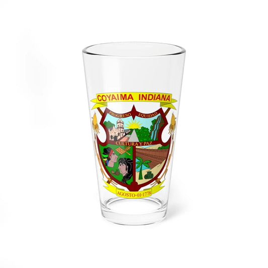 Escudo de Coyaima - Tolima (Colombia) (Coat of Arms) Pint Glass 16oz 16oz - Go Mug Yourself