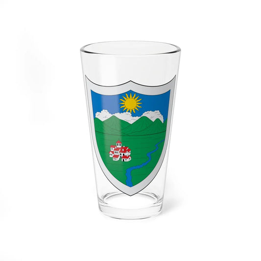 Escudo de Cáqueza (Colombia) (Coat of Arms) Pint Glass 16oz 16oz - Go Mug Yourself