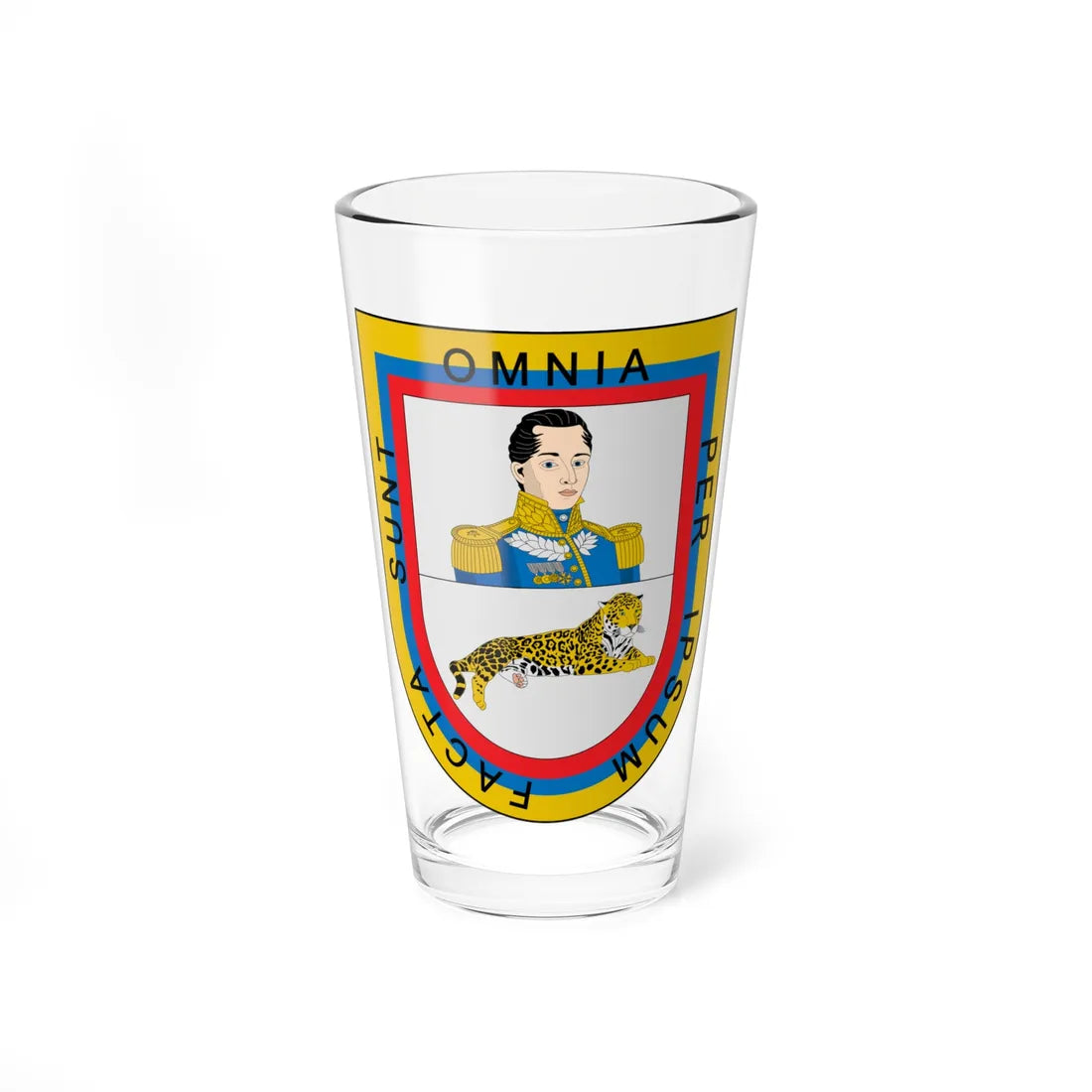Escudo de Córdoba Colombia (Colombia) (Coat of Arms) Pint Glass 16oz 16oz - Go Mug Yourself