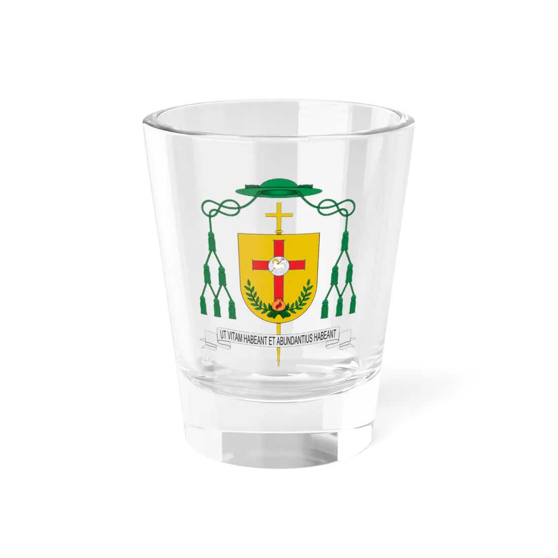 Escudo de César Augusto Franco Martínez (Spain) (Coat of Arms) Shot Glass 1.5oz 1.5oz - Go Mug Yourself