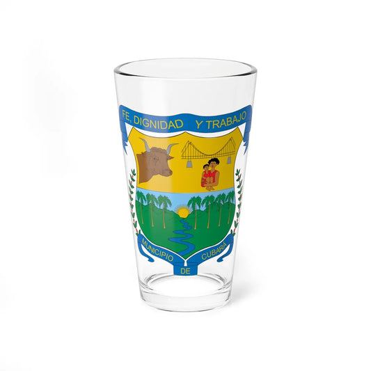 Escudo de Cubará (Colombia) (Coat of Arms) Pint Glass 16oz 16oz - Go Mug Yourself