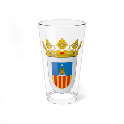 Escudo de Cubel (Spain) (Coat of Arms) Pint Glass 16oz 16oz - Go Mug Yourself