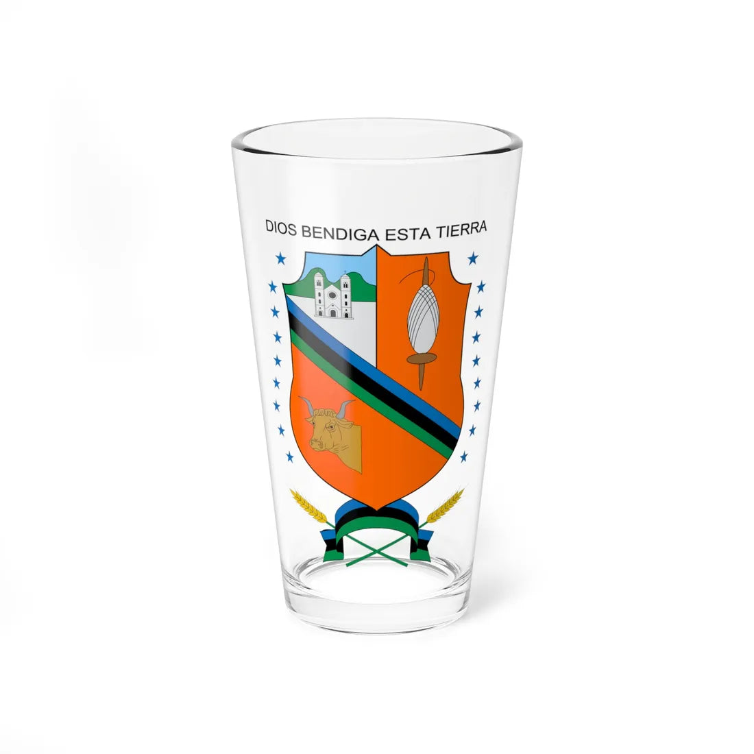 Escudo de Cucunubá (Colombia) (Coat of Arms) Pint Glass 16oz 16oz - Go Mug Yourself