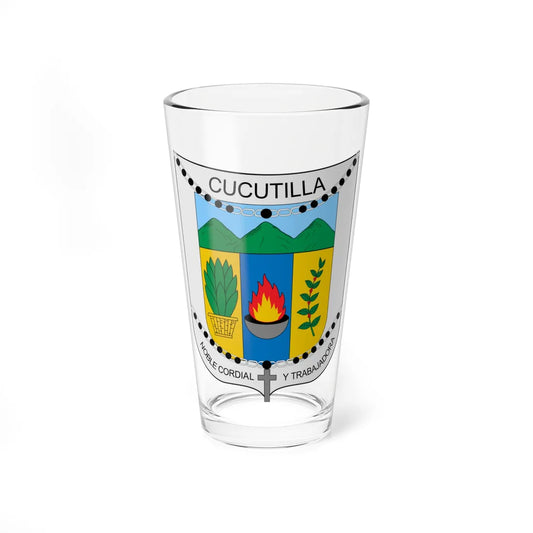 Escudo de Cucutilla (Colombia) (Coat of Arms) Pint Glass 16oz 16oz - Go Mug Yourself