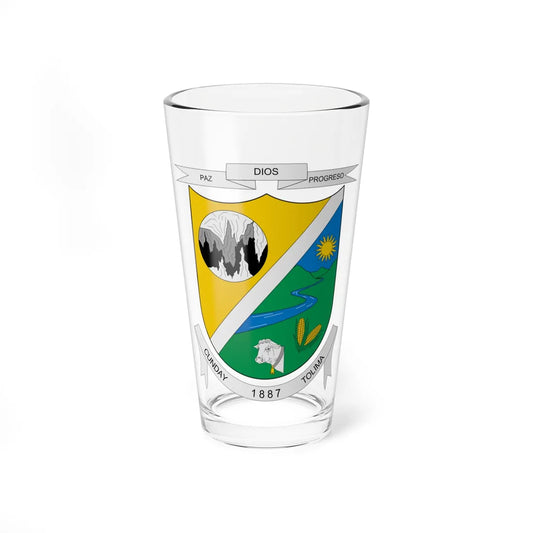 Escudo de Cunday (Colombia) (Coat of Arms) Pint Glass 16oz 16oz - Go Mug Yourself