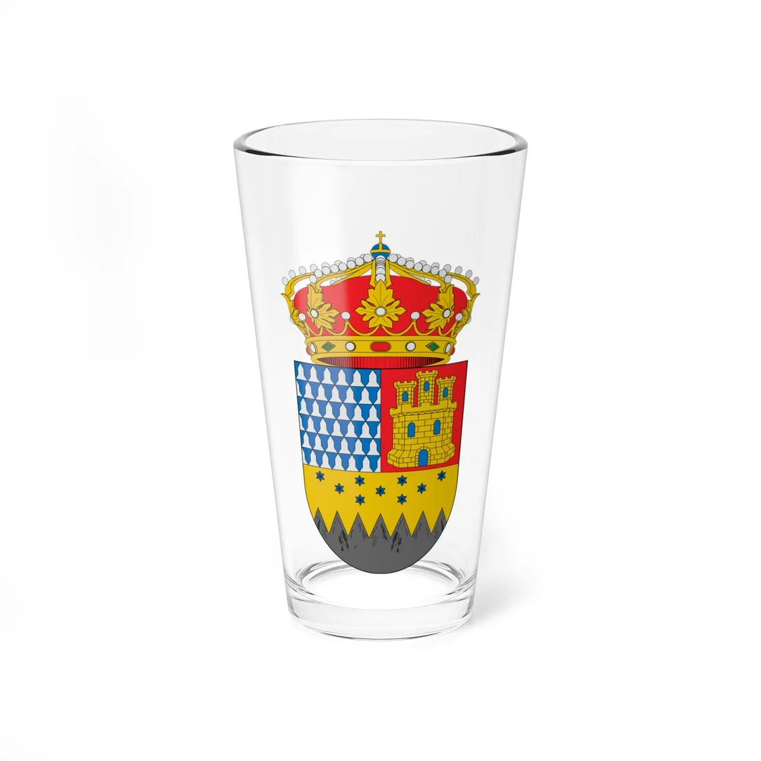 Escudo de Descargamaría (Spain) (Coat of Arms) Pint Glass 16oz 16oz - Go Mug Yourself