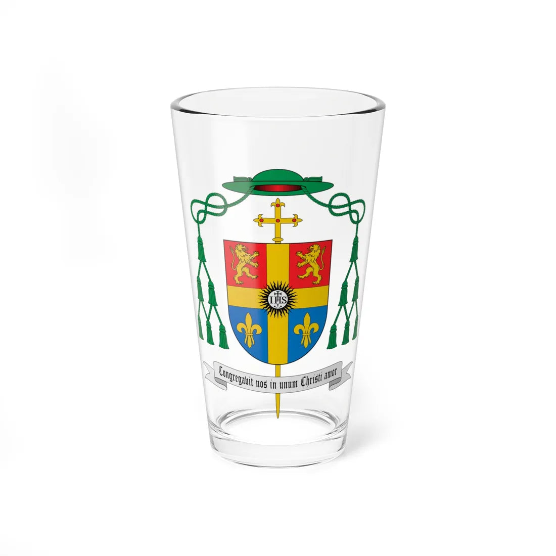 Escudo de Dilmo Franco de Campos (Spain) (Coat of Arms) Pint Glass 16oz 16oz - Go Mug Yourself
