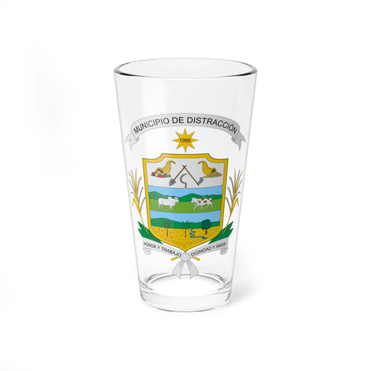 Escudo de Distracción La Guajira (Colombia) (Coat of Arms) Pint Glass 16oz 16oz - Go Mug Yourself