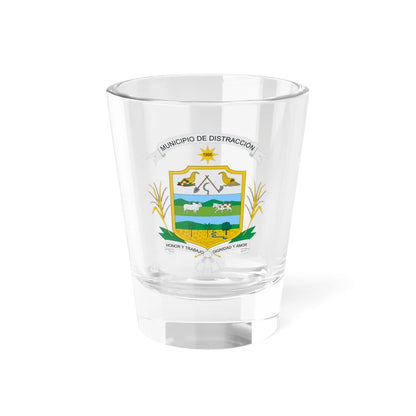 Escudo de Distracción La Guajira (Colombia) (Coat of Arms) Shot Glass 1.5oz 1.5oz - Go Mug Yourself