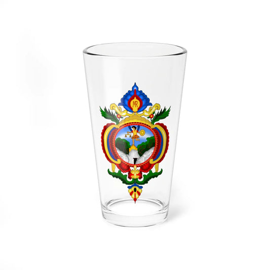 Escudo de Distrito Central (Costa Rica) (Coat of Arms) Pint Glass 16oz 16oz - Go Mug Yourself