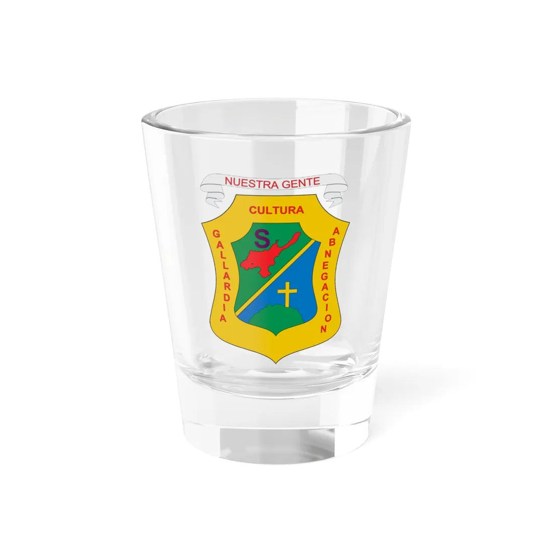 Escudo de Dolores Tolima (Colombia) (Coat of Arms) Shot Glass 1.5oz 1.5oz - Go Mug Yourself