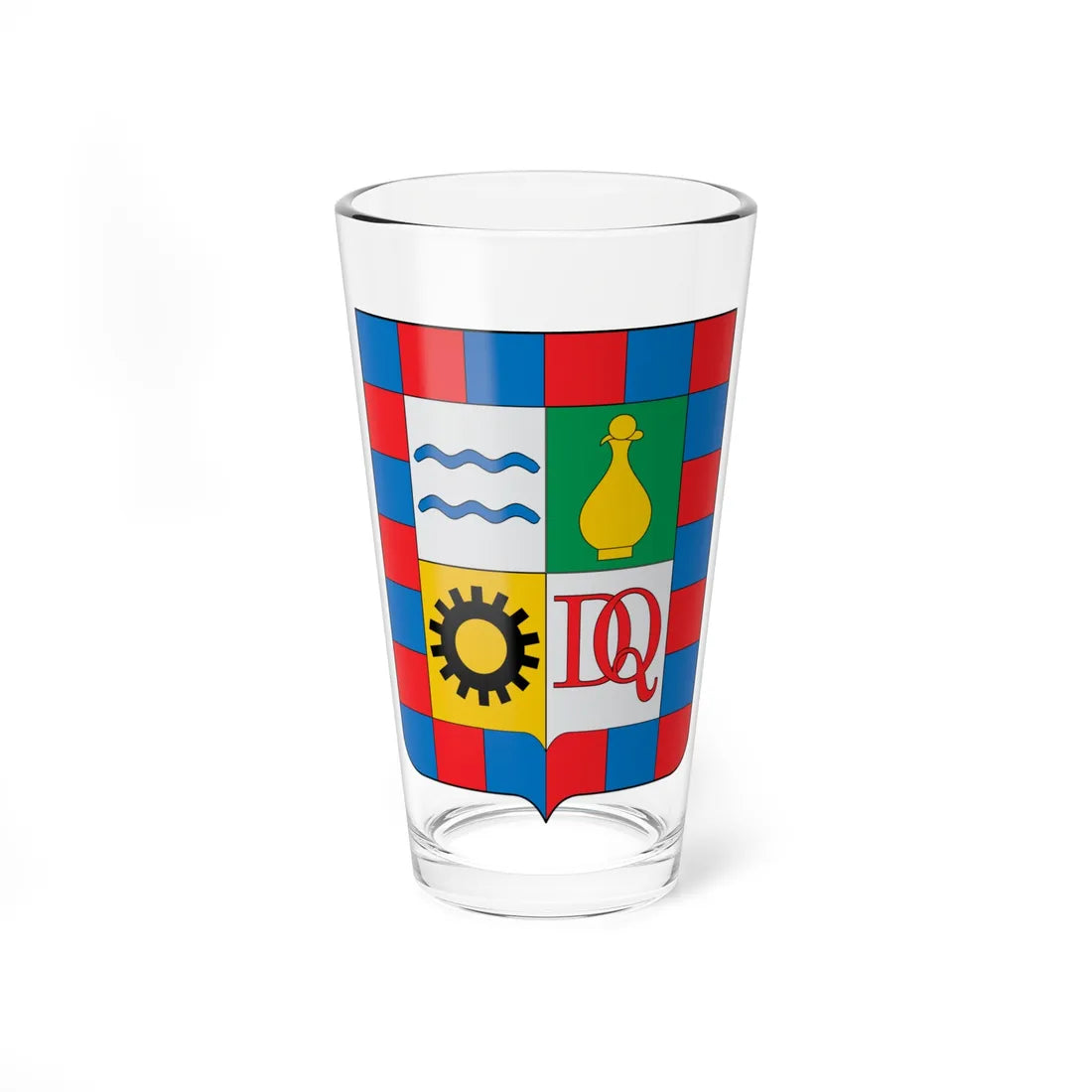 Escudo de Dosquebradas Risaralda (Colombia) (Coat of Arms) Pint Glass 16oz 16oz - Go Mug Yourself