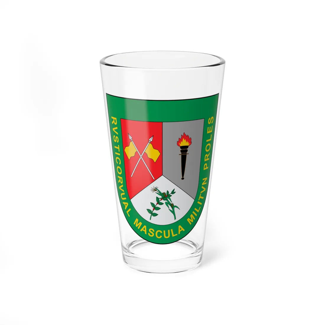 Escudo de Durania (Colombia) (Coat of Arms) Pint Glass 16oz 16oz - Go Mug Yourself