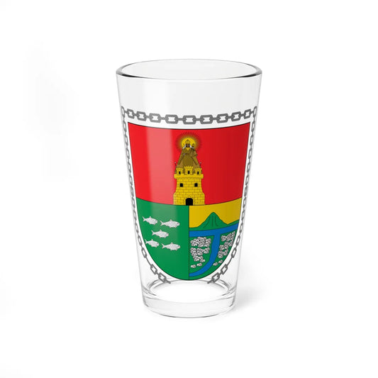 Escudo de El Banco Magdalena (Colombia) (Coat of Arms) Pint Glass 16oz 16oz - Go Mug Yourself