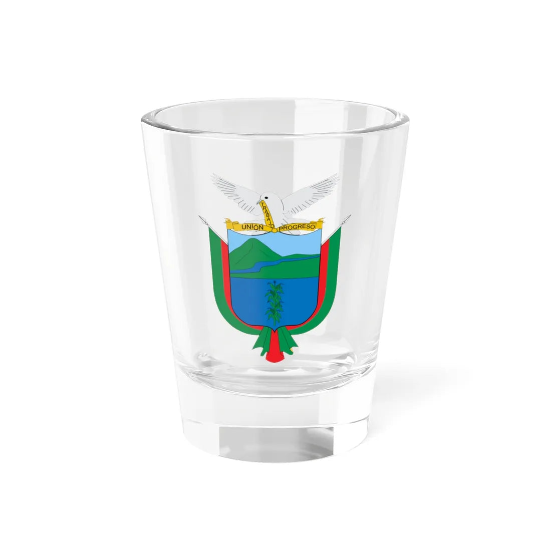 Escudo de El Calvario Meta (Colombia) (Coat of Arms) Shot Glass 1.5oz 1.5oz - Go Mug Yourself