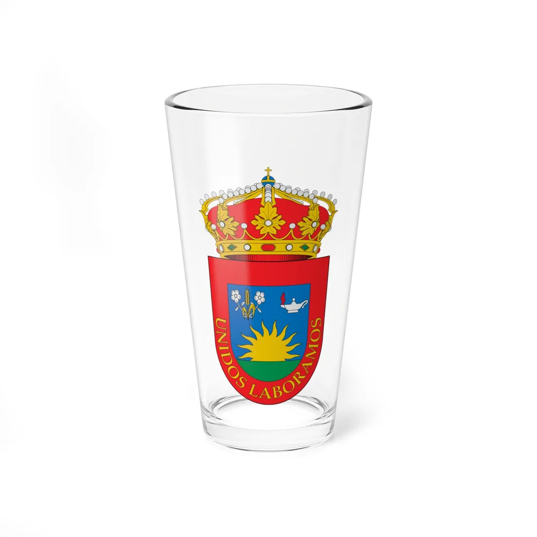 Escudo de El Campillo (Spain) (Coat of Arms) Pint Glass 16oz 16oz - Go Mug Yourself