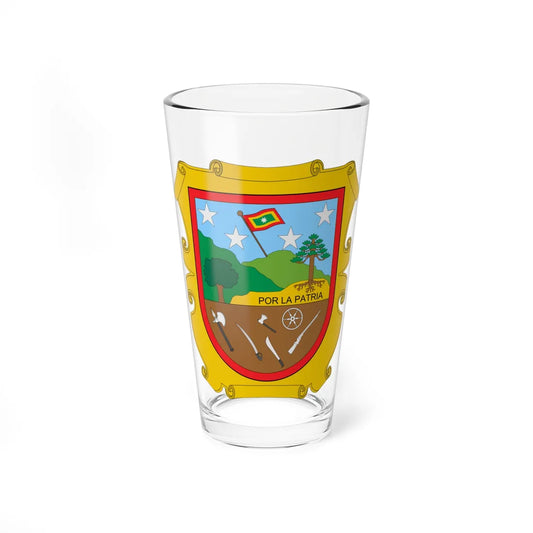 Escudo de El Carmen de Bolívar (Colombia) (Coat of Arms) Pint Glass 16oz 16oz - Go Mug Yourself