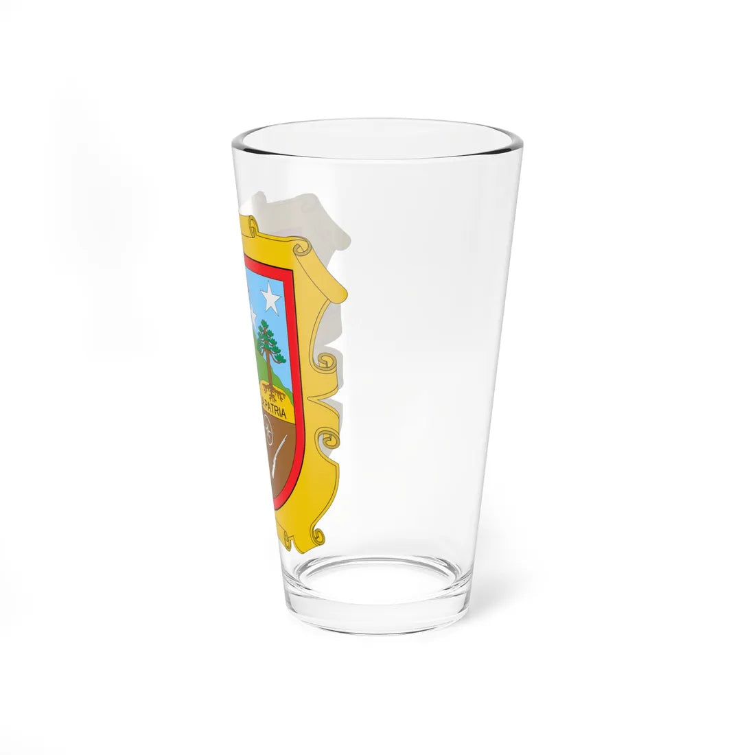 Escudo de El Carmen de Bolívar (Colombia) (Coat of Arms) Pint Glass 16oz - Go Mug Yourself