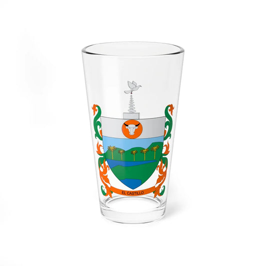 Escudo de El Castillo Meta (Colombia) (Coat of Arms) Pint Glass 16oz 16oz - Go Mug Yourself