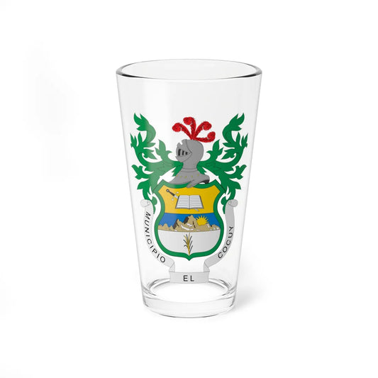 Escudo de El Cocuy (Colombia) (Coat of Arms) Pint Glass 16oz 16oz - Go Mug Yourself