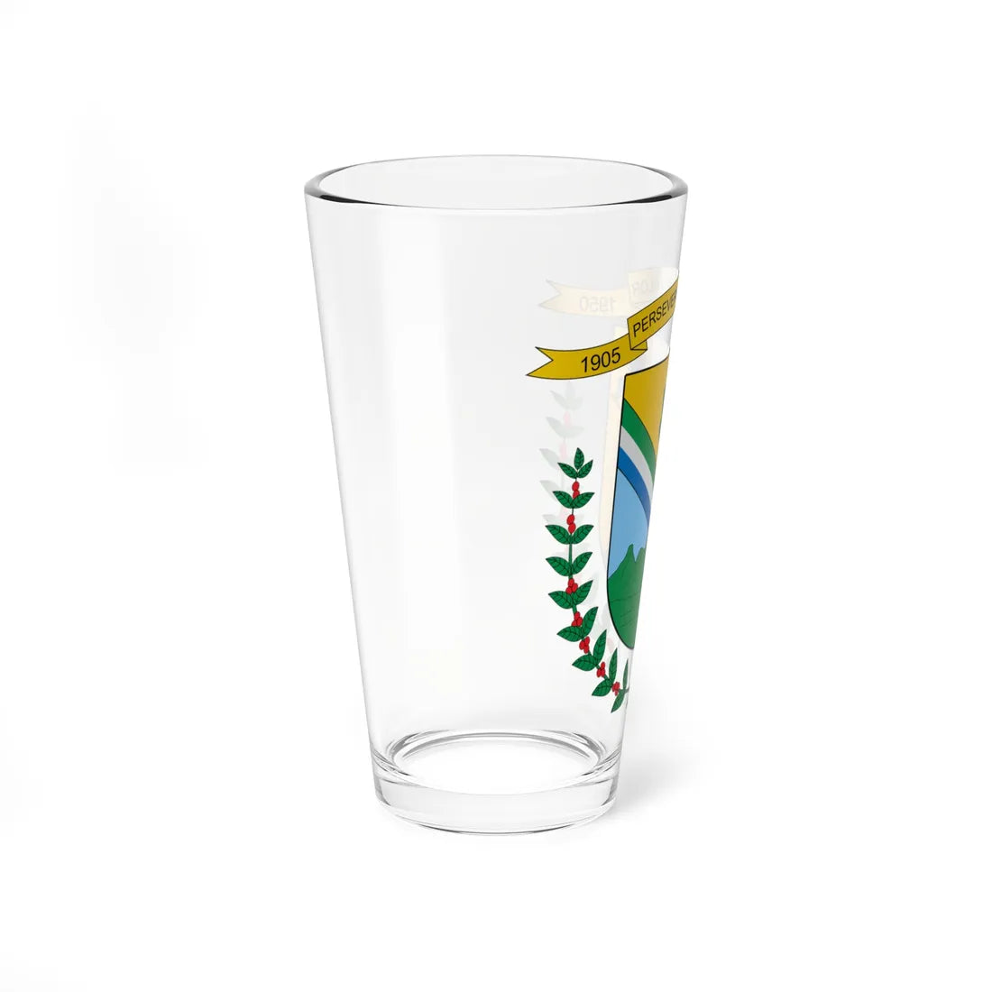 Escudo de El Águila Valle del Cauca (Colombia) (Coat of Arms) Pint Glass 16oz - Go Mug Yourself