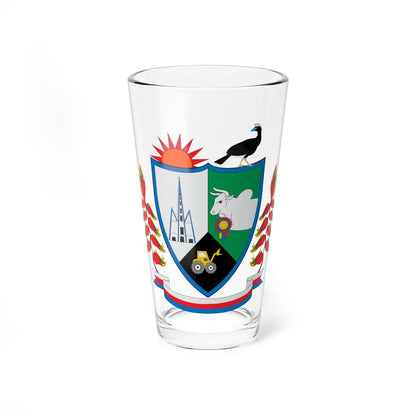 Escudo de El Paujil (Colombia) (Coat of Arms) Pint Glass 16oz 16oz - Go Mug Yourself