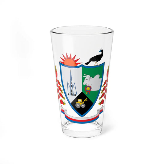 Escudo de El Paujil (Colombia) (Coat of Arms) Pint Glass 16oz 16oz - Go Mug Yourself