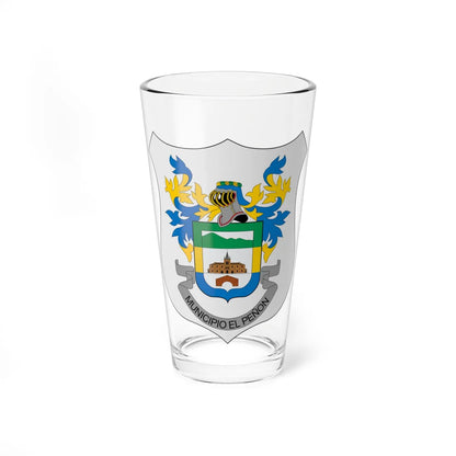 Escudo de El Peñón Cundinamarca (Colombia) (Coat of Arms) Pint Glass 16oz 16oz - Go Mug Yourself