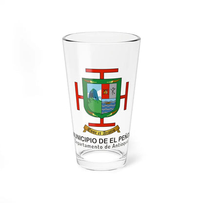 Escudo de El Peñol-01 (Colombia) (Coat of Arms) Pint Glass 16oz 16oz - Go Mug Yourself
