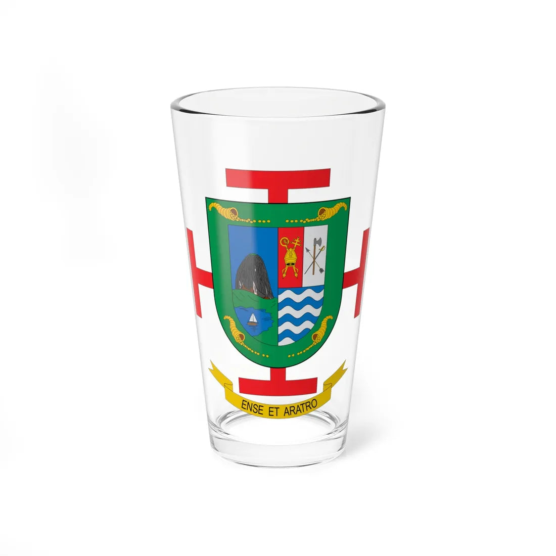 Escudo de El Peñol (Colombia) (Coat of Arms) Pint Glass 16oz 16oz - Go Mug Yourself