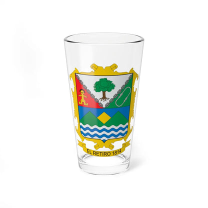 Escudo de El Retiro (Colombia) (Coat of Arms) Pint Glass 16oz 16oz - Go Mug Yourself