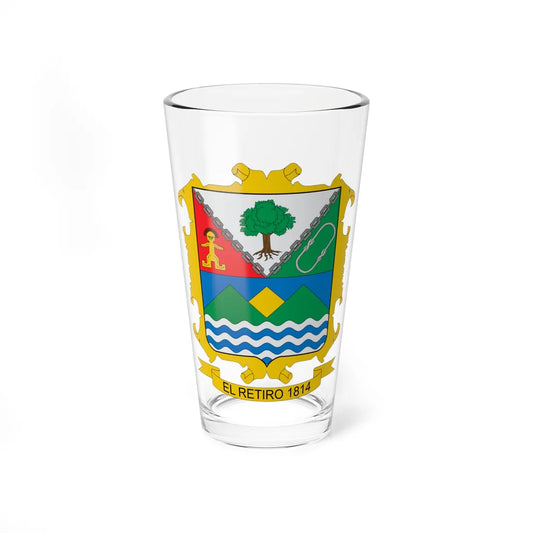 Escudo de El Retiro (Colombia) (Coat of Arms) Pint Glass 16oz 16oz - Go Mug Yourself