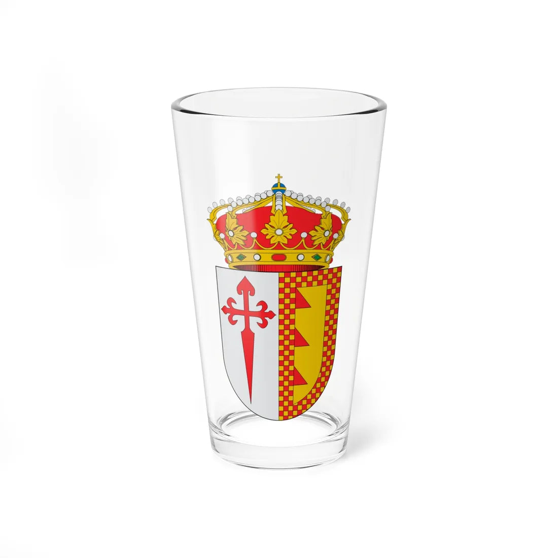 Escudo de El Rubio (Spain) (Coat of Arms) Pint Glass 16oz 16oz - Go Mug Yourself