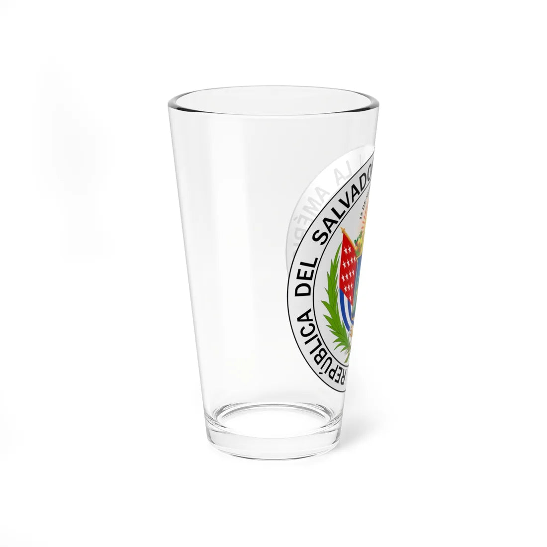 Escudo de El Salvador 1877-1912 (El Salvador) (Coat of Arms) Pint Glass 16oz - Go Mug Yourself