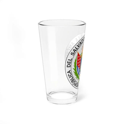 Escudo de El Salvador 1877-1912 (El Salvador) (Coat of Arms) Pint Glass 16oz - Go Mug Yourself
