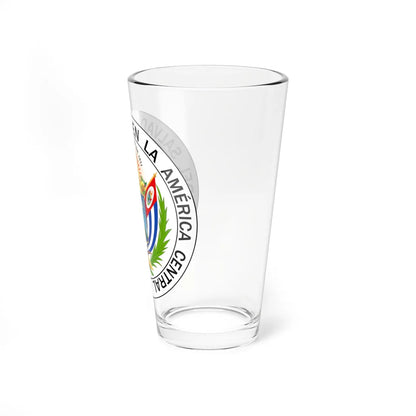 Escudo de El Salvador 1877-1912 (El Salvador) (Coat of Arms) Pint Glass 16oz - Go Mug Yourself
