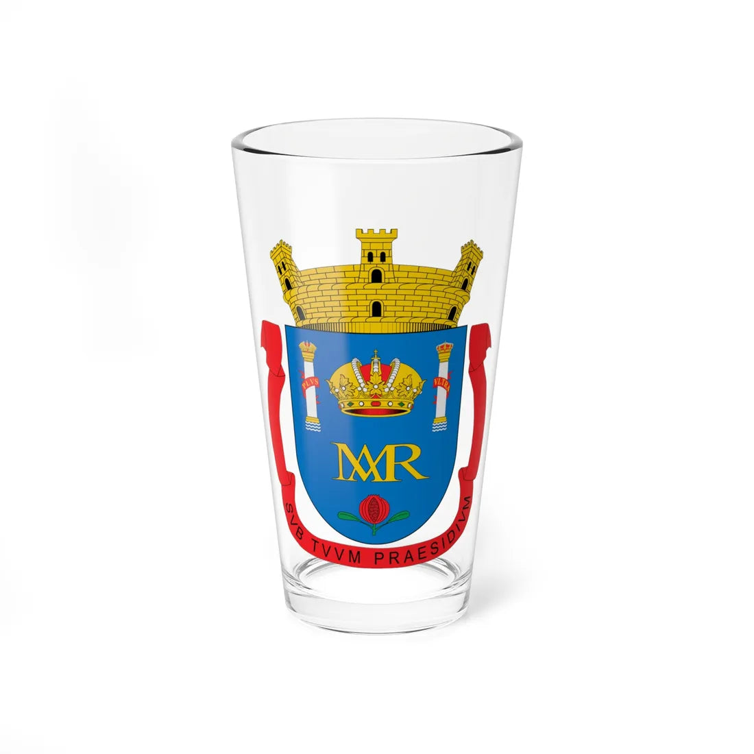 Escudo de El Socorro (Colombia) (Coat of Arms) Pint Glass 16oz 16oz - Go Mug Yourself