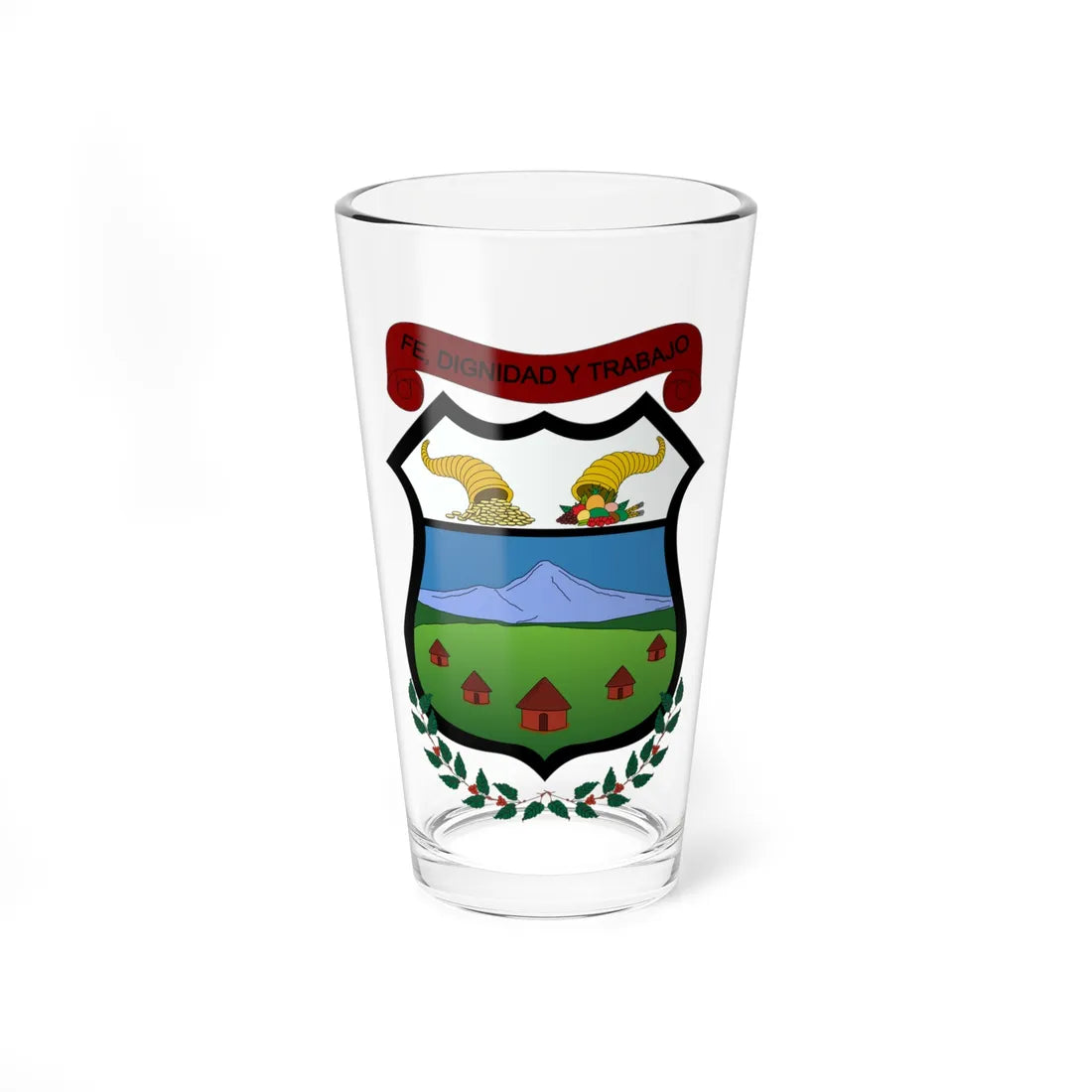 Escudo de El Tambo - Cauca (Colombia) (Coat of Arms) Pint Glass 16oz 16oz - Go Mug Yourself