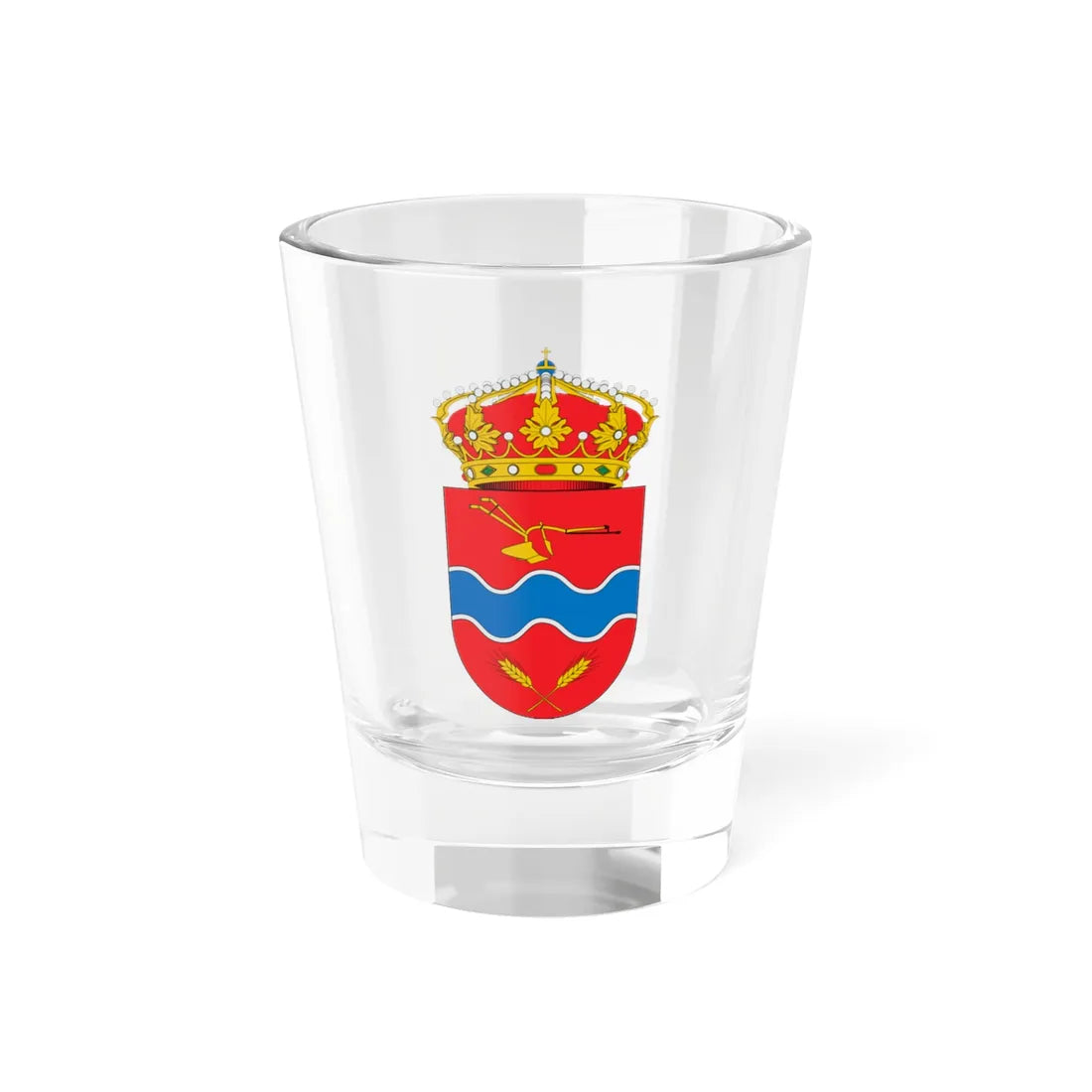 Escudo de El Temple (Spain) (Coat of Arms) Shot Glass 1.5oz 1.5oz - Go Mug Yourself