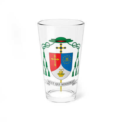 Escudo de Eldison de Souza Silva (Spain) (Coat of Arms) Pint Glass 16oz 16oz - Go Mug Yourself