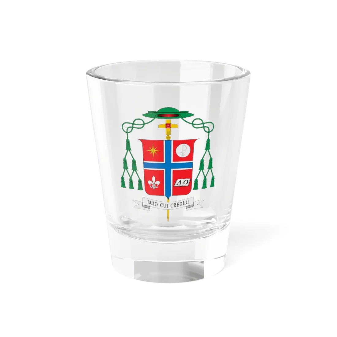 Escudo de Elio Rama (Spain) (Coat of Arms) Shot Glass 1.5oz 1.5oz - Go Mug Yourself